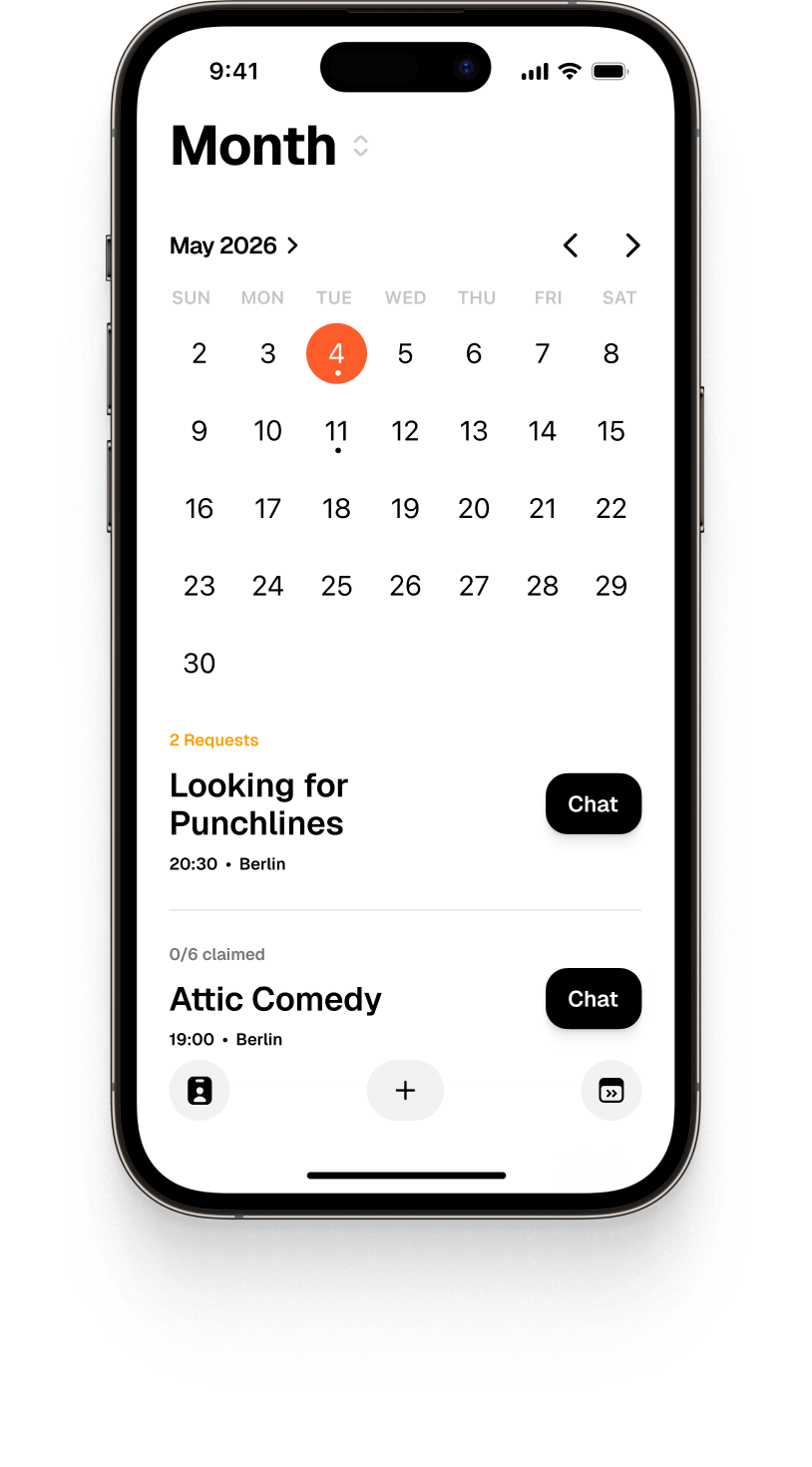 Jerry weekly availability screen
