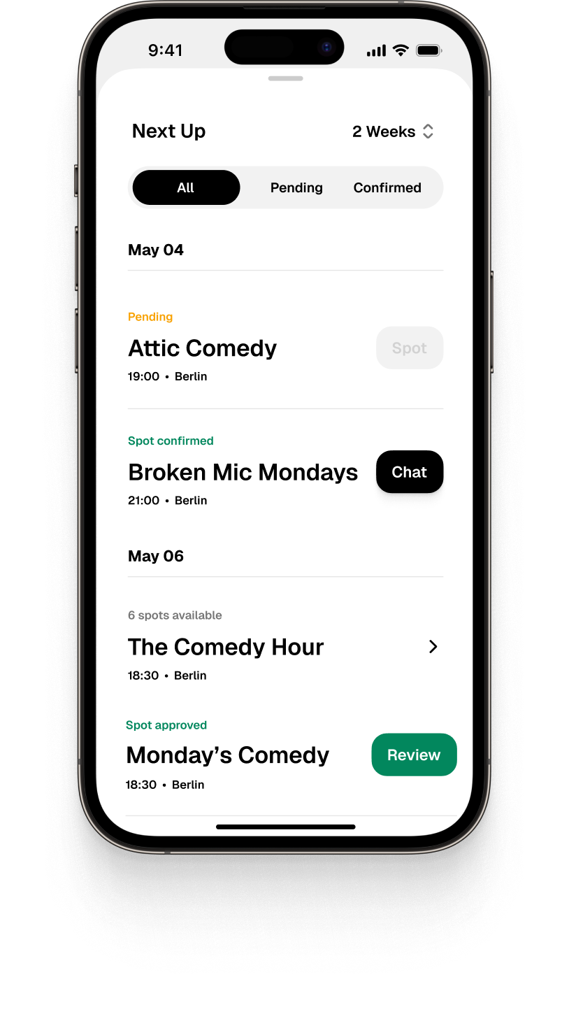 Jerry show details screen